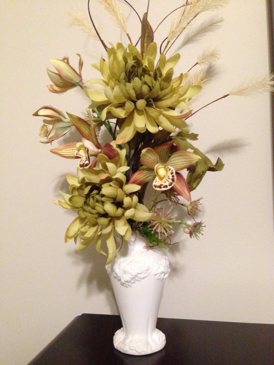 Greens & Creams with Orchids